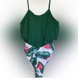 🍁3 for $15🍁 SHEIN One-Piece Tropical Swimsuit